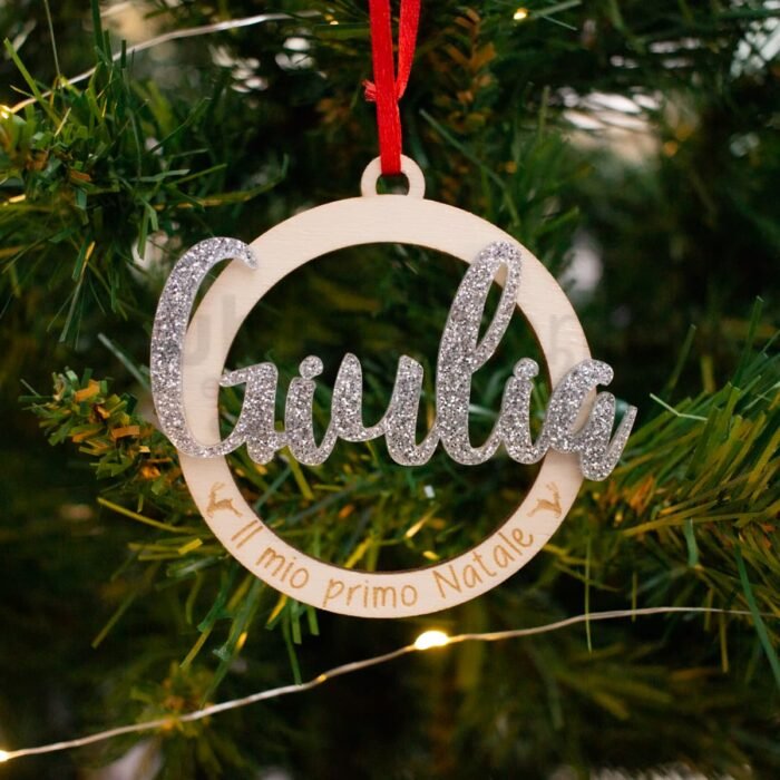 Decorazione pallina di natale personalizzata 05 - immagine 1