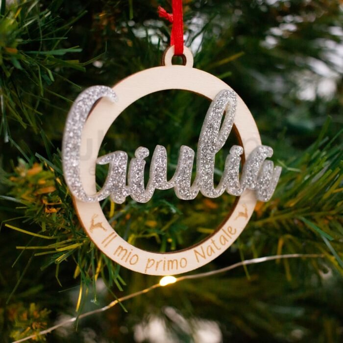 Decorazione pallina di natale personalizzata 05 - immagine 2