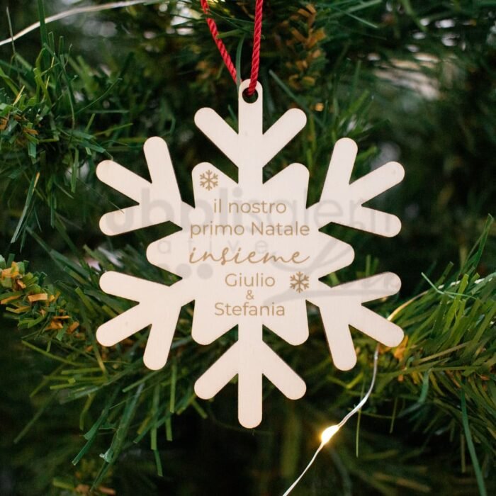 Decorazione di natale personalizzata Fiocco25 - immagine 1
