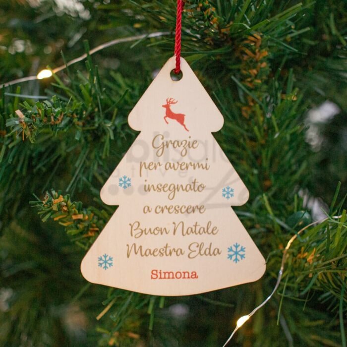 Decorazione alberello di natale personalizzato 08 - immagine 1