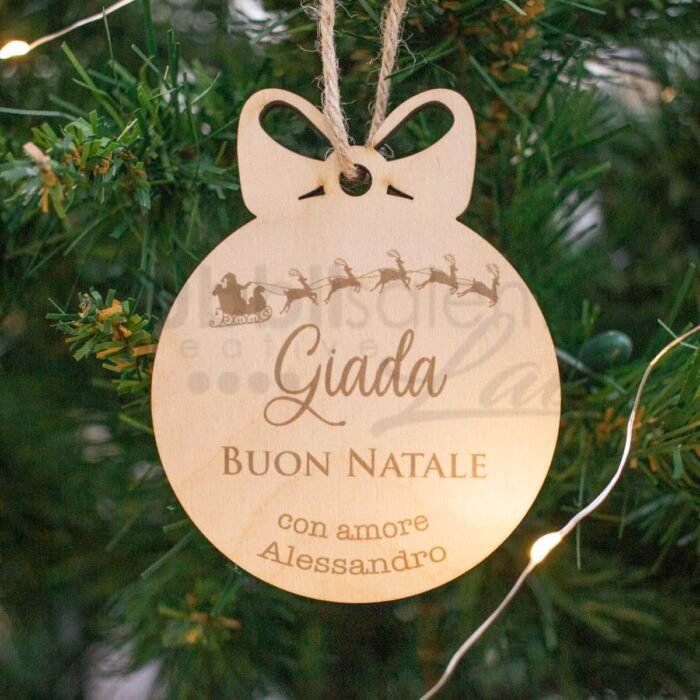 Decorazione pallina di natale personalizzata 4 - immagine 1