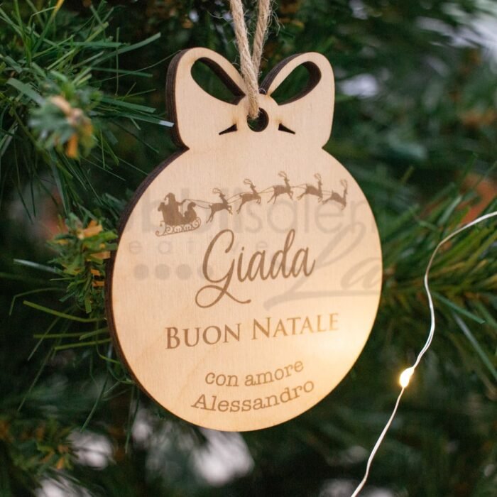 Decorazione pallina di natale personalizzata 4 - immagine 2