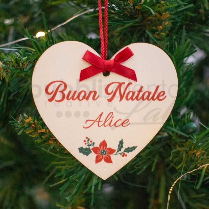 Decorazione di natale cuore personalizzato 13 - immagine 1