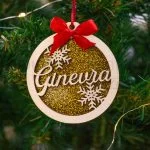 Decorazione pallina di natale personalizzata 03