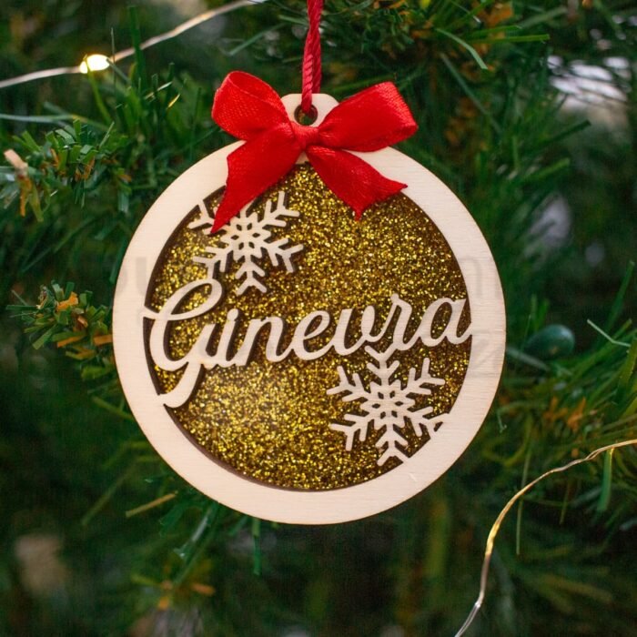 Decorazione pallina di natale personalizzata 03 - immagine 1