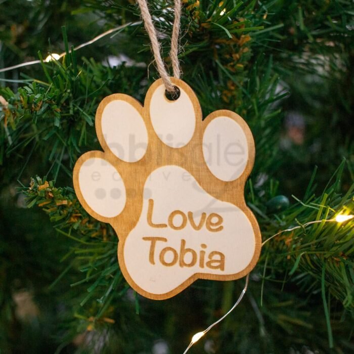 Decorazione di natale personalizzata Zampa23 - immagine 1