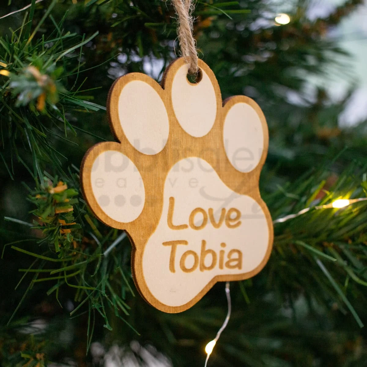 Decorazione di natale personalizzata Zampa23