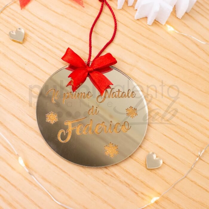 Decorazione pallina di natale personalizzata 01 - immagine 2