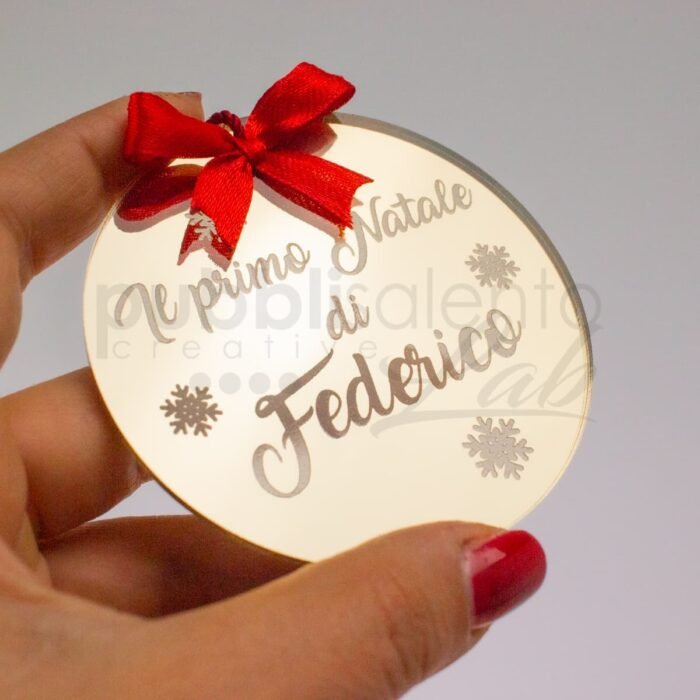 Decorazione pallina di natale personalizzata 01 - immagine 3