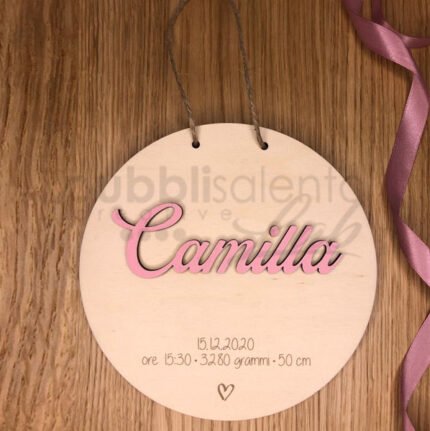 Coccarda nascita tonda