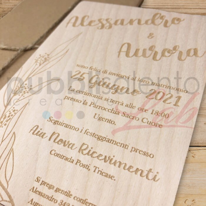 Partecipazione in Legno - immagine 2