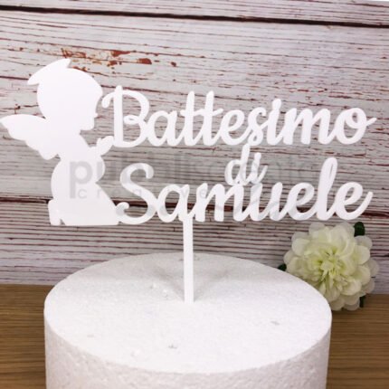 Cake topper battesimo