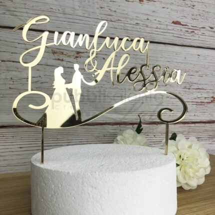 cake topper per matrimonio
