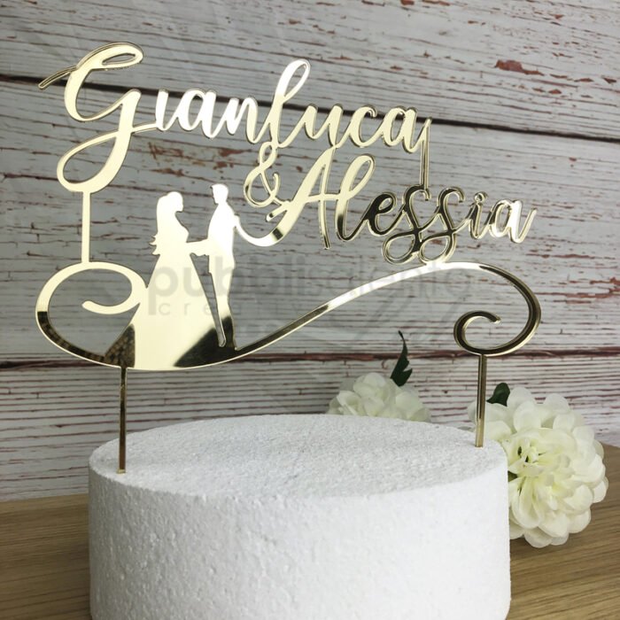 cake topper per matrimonio
