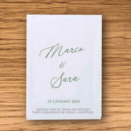 Salviettine igienizzanti mani personalizzati