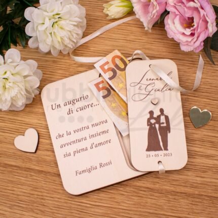Porta soldi personalizzato matrimonio