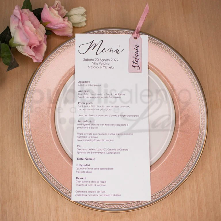 menù matrimonio cerimonie