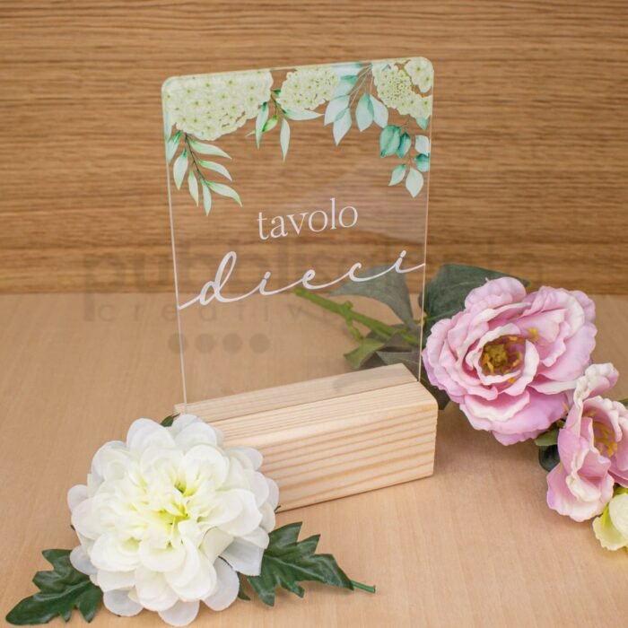 Segnatavolo peonie - immagine 3