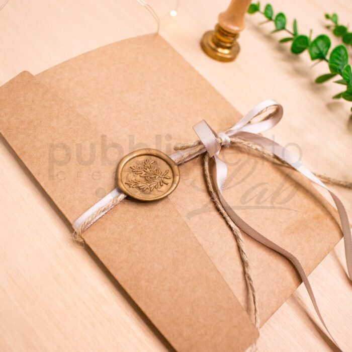 Partecipazione Pocketfold Kraft Greenery - immagine 2