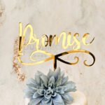 Caketopper per la promessa di matrimonio personalizzato