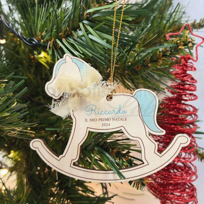 Decorazione di natale cavalluccio personalizzato