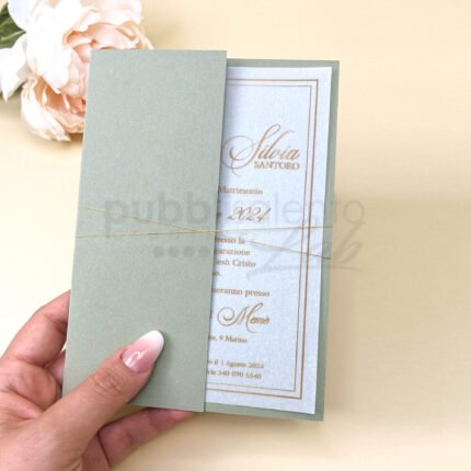 Partecipazione vellum Carla con stampa