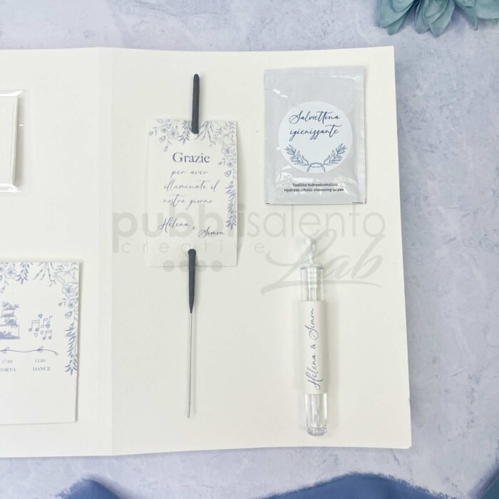 scintilline con gadget personalizzati per matrimonio