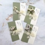 inviti matrimonio con fiori secchi