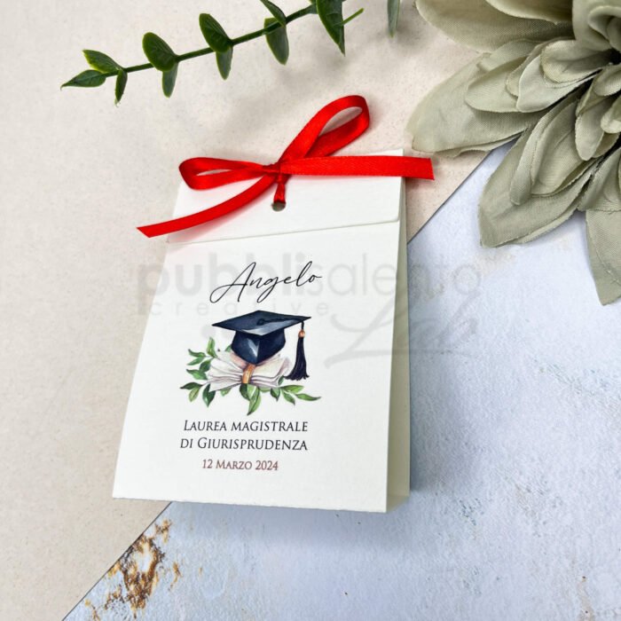 scatolina portaconfetti laurea