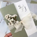 partecipazione originale con fiori