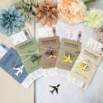 Invito Matrimonio tema viaggio vari colori