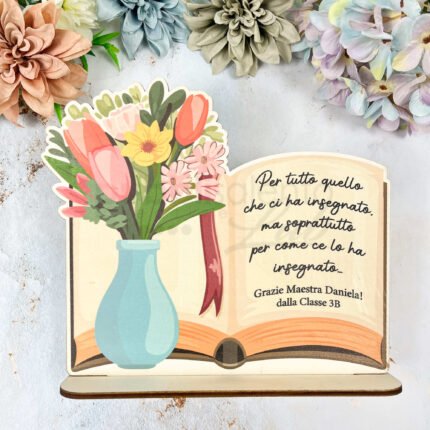Targhetta per maestre fiori