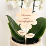 Targhetta per piante regalo maestra in legno