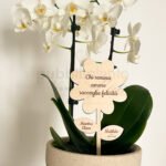 Fiore in Legno con Dedica per Maestra