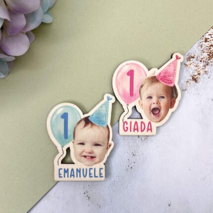 Calamita primo Compleanno con foto