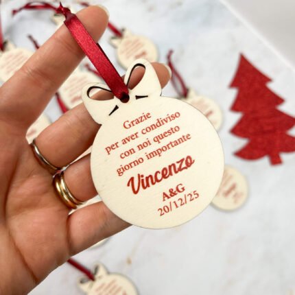 Palline natale per matrimonio