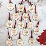 segnaposto per matrimonio natale