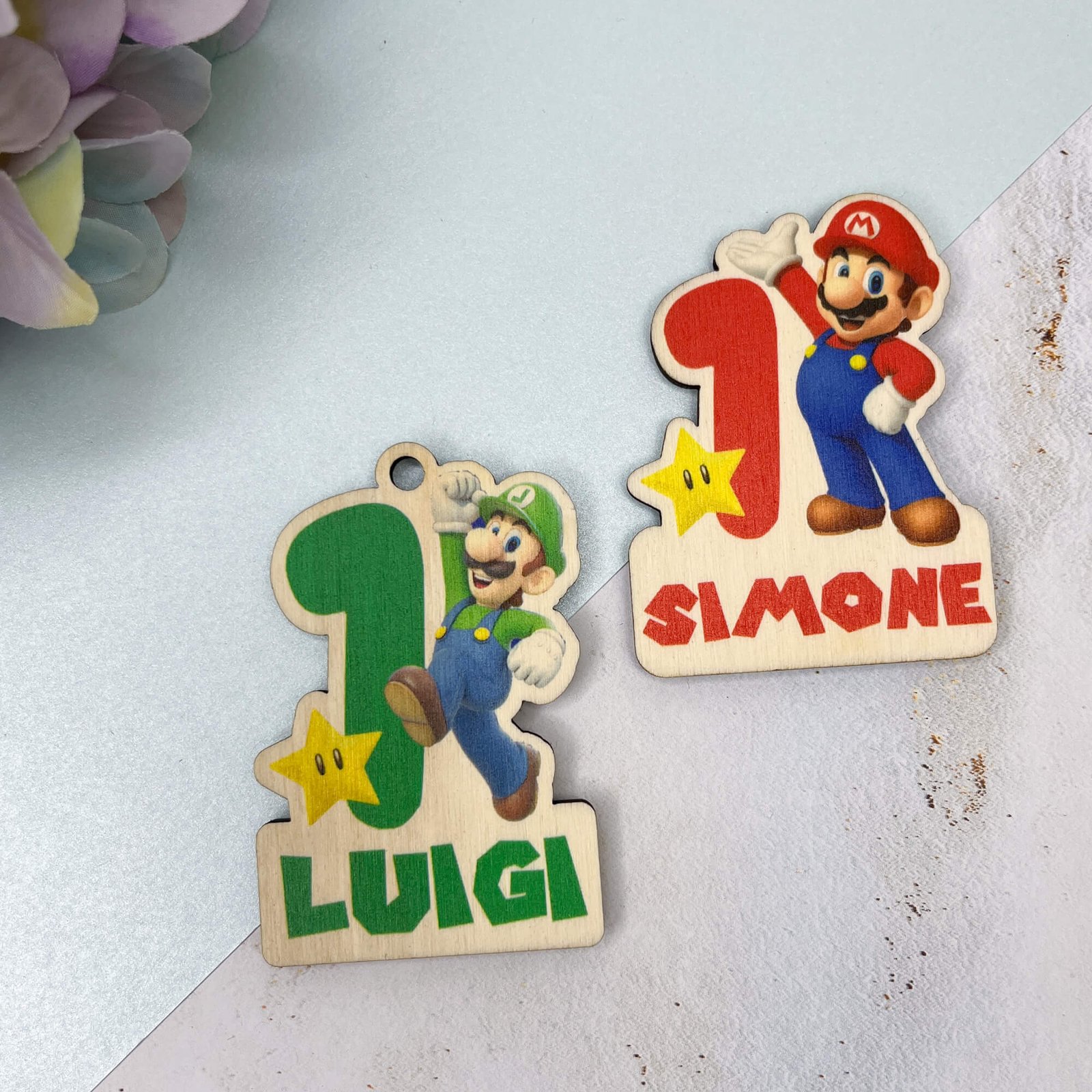 Set calamite Super Mario e Luigi Set calamite Super Mario e Luigi personalizzate