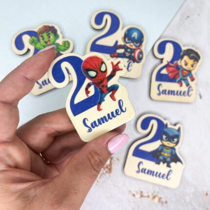 calamita spiderman in legno